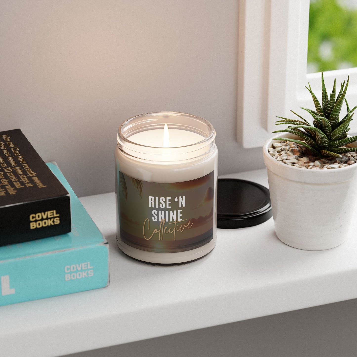 Rise ‘N Shine Scented Soy Candle – 9oz Relaxing Aromas for Home Decor & Self-Care