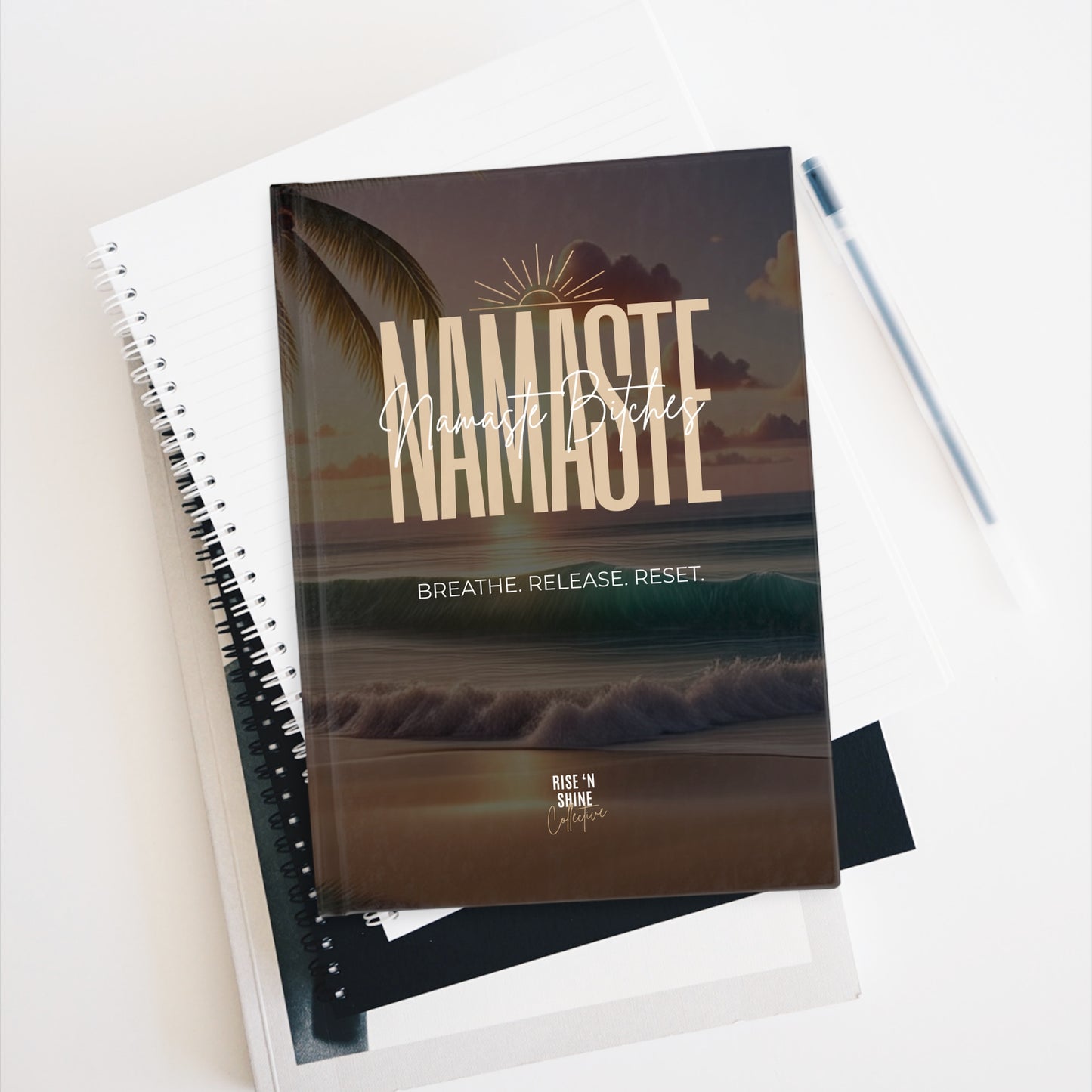 BREATHE. RESET. RELEASE. Hardcover Journal