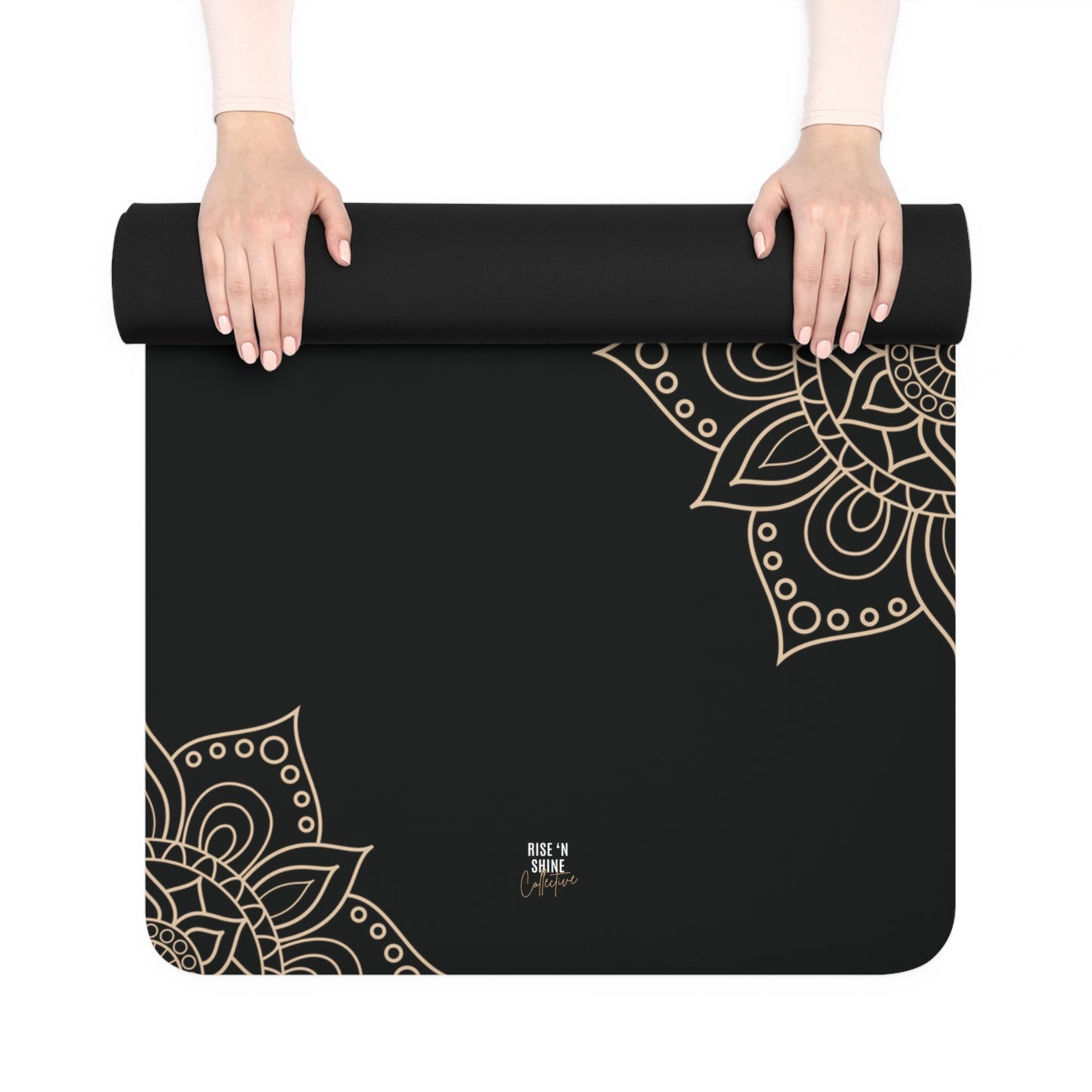 "Namaste, Bitches" Yoga Mat - Black