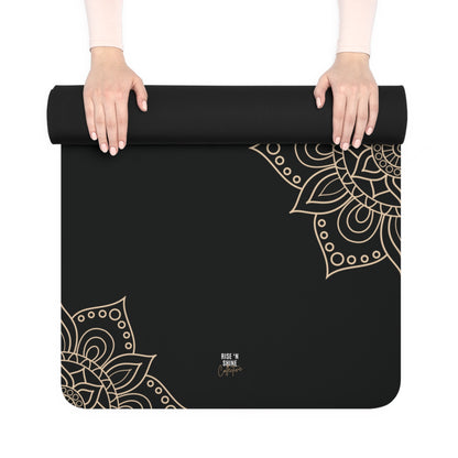 "Namaste, Bitches" Yoga Mat - Black